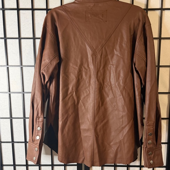 We the Free x Free People Easy Rider Faux Leather Jacket NWT - Picture 4 of 5